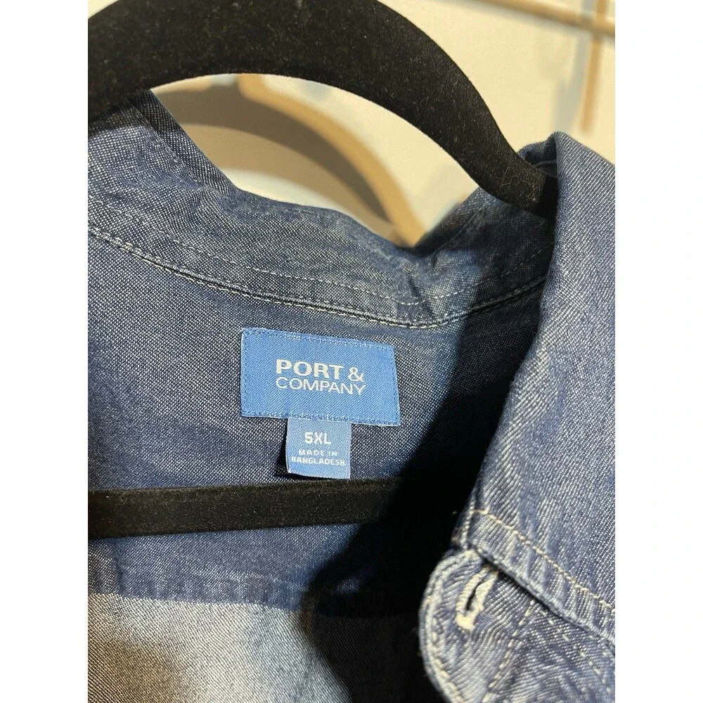 Port And Company Men’s Jean Shirt Size 5X - Picture 3 of 5
